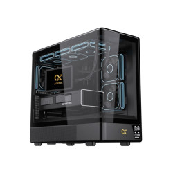 Vỏ Case Xigmatek MOON ML DGT Black - EN49699 (m-ATX, Kính cong, No Fan, Max 9 Fan, Rad 360)