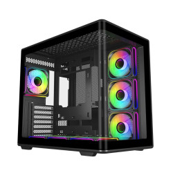 Vỏ Case Cooler Master Elite 600 Black 7 ARGB (ATX, Sẵn 7 fan ARGB, Max 10 fan, Rad 360, USB-C 20Gbps)