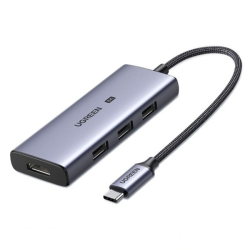 Đầu Chuyển USB Type-C 4 IN 1 Thunderbolt 3 UGREEN 50629 (HDMI 8K@30Hz, x3 USB 3.0)
