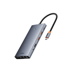 Đầu Chuyển USB-C 13 IN 1 Baseus PortalJoy Series (HDMI 4K@60Hz, DP 4K@60Hz, VGA 1080P@60Hz, USB3.1, Type-C3.1, USB2.0+PD, RJ45, SD/TF, 3.5mm)