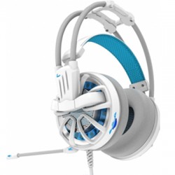 Tai nghe chơi game Zidli zh1300l (mic, trắng, có đèn led)