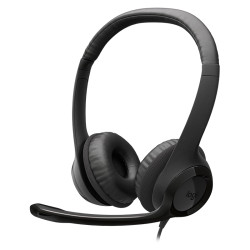 Tai Nghe Logitech H390, Màu Than Chì (USB-A, Mic khử ồn)