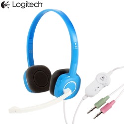 Tai Nghe Có Dây Logitech H150 Blue (Có Micro + 2 Jack 3.5mm)