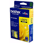 Cartridge brother lc 67y yellow (j615/185c/585cw/5890cn/6690cw/6890cd)