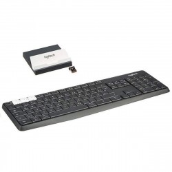 Bàn Phím Không Dây Logitech K375S (Bluetooth/Wireless/Kèm Giá Đỡ)