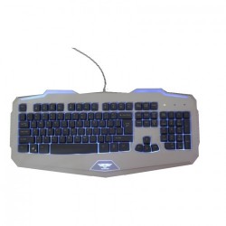 Keyboard Newmen KB808 gaming white grey USB (Led nền đổi 3 màu, xám trắng)