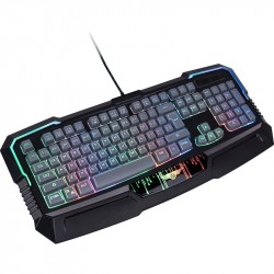 Bàn phím Newmen KB813B black for pro gamer usb (led xuyên chữ 7 màu)