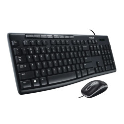 Bộ Bàn Phím Và Chuột Có Dây Logitech MK200 Media