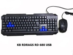 Combo phím chuột Rdrags Rd680 Usb Black For Office