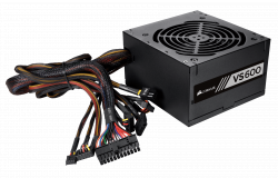 Bộ nguồn công suất thực CORSAIR 600W VS600 FAN 12CM 80 PLUS WHITE (CP9020119NA)
