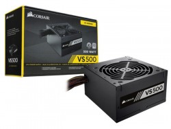 Bộ nguồn máy tính cao cấp Corsair 500w VS500. 80 Plus White (CP-9020118-NA)