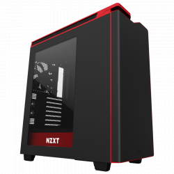 CASE ATX NZXT H440 STEEL MID TOWER BLACK RED (có sẵn 4 Fan 12CM)