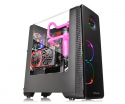 CASE THERMALTAKE VIEW 28 RING RGB TEMPERED GLASS (CA-1H2-00M1WN-01)