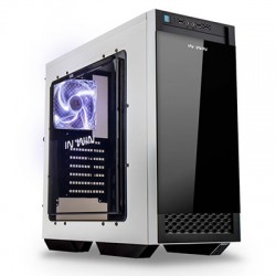 CASE INWIN 503 WHITE TOWER MID TOWER TEMPERED GLASS
