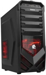 CASE ATX SAMA G3 GAME (Thép dày, Sơn đen toàn bộ, Fan Led)