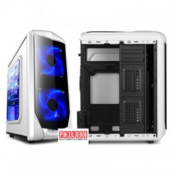 CASE GOLDEN FIELD N10W WHITE (cửa sổ Meca, có 2 Fan LED 12cm Blue)