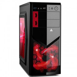CASE ATX GOLDEN FIELD 6009 (cửa sổ Meca trong suốt, 1 Fan Led 12cm)