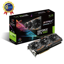 VGA CARD ASUS GTX1060 6G ROG STRIX GAMING 6GB 192BIT 3 FAN AURA RGB SYNC