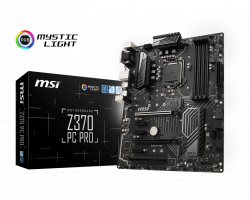 MAINBOARD MSI Z370 PC PRO. LGA 1151V2. DDR4x4. HDMI/DVI/DSUB