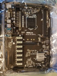 MAINBOARD ASROCK H110 PRO BTC +. LGA1151. DDR4x2. 13 PCI + 1xM2