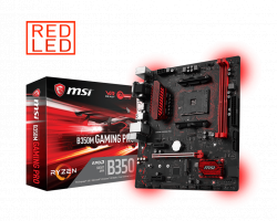 MAINBOARD MSI B350M GAMING PRO. AMD RYZEN AM4. DDR4X2. HDMI/DVI/DSUB