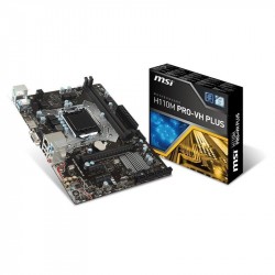 MAINBOARD MSI H110M PRO VH PLUS. LGA1151 DDR4x2. DSUB/HDMI
