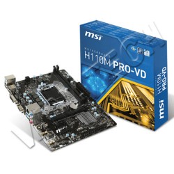 MAINBOARD MSI H110M PRO D. LGA1151 DDR4x2. DVI
