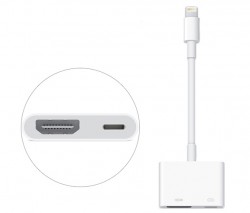 Cáp chuyển đổi tín hiệu Lightning to HDMI APPLE Lightning Digital AV Adapter MD826 Chính hãng
