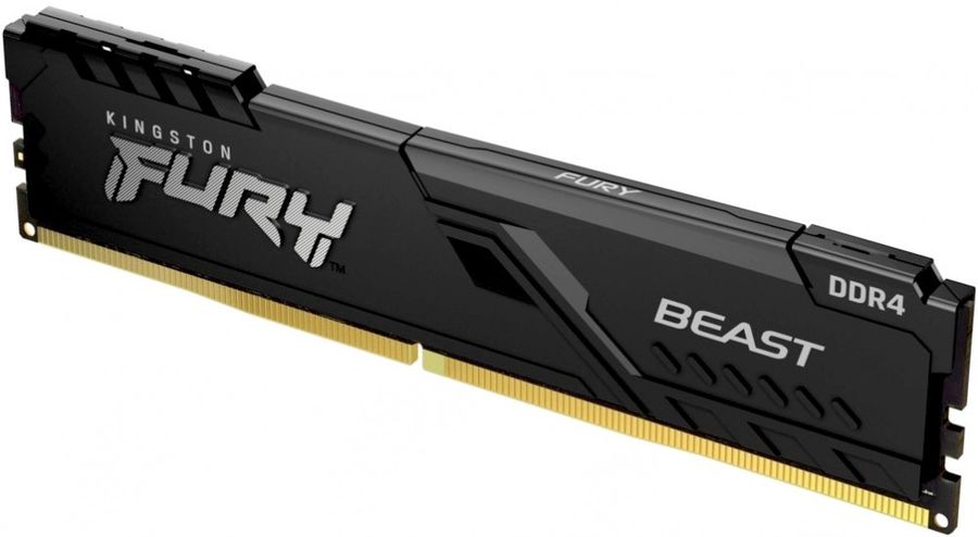 Ram Desktop DDR4 8GB Bus 3200Mhz Kingston Fury Beast (KF432C16BB/8), có tản nhiệt nhôm màu đen, Hàng chính hãng, bảo hành 36 tháng 