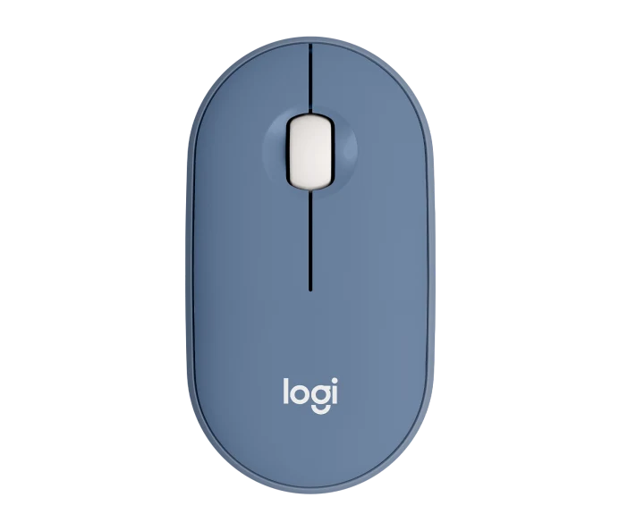 Chuột không dây Bluetooth Logitech Pebble M350, hạn chế tiếng ồn khi sử dụng, màu xanh