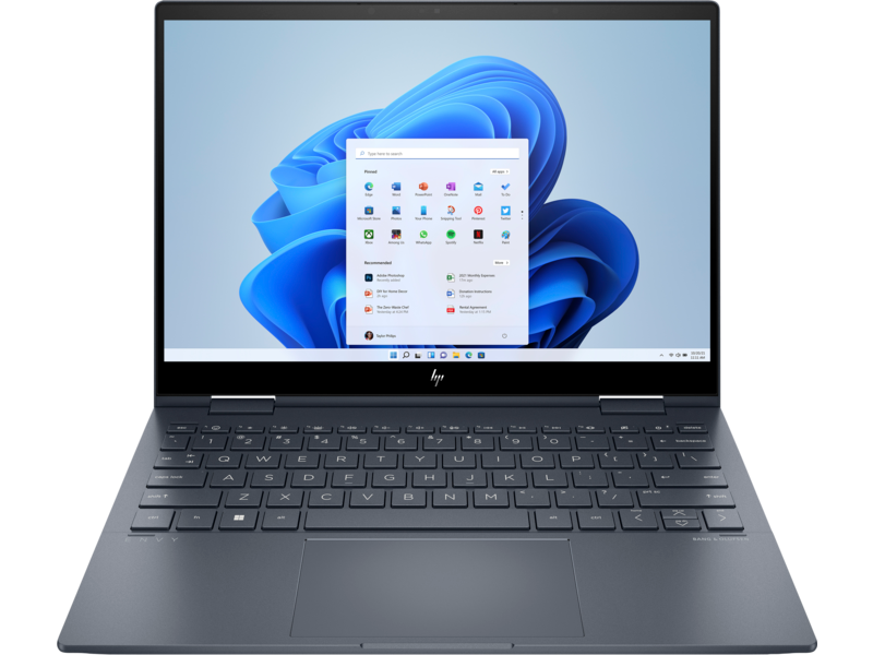 Laptop HP ENVY X360 13-BF0090TU (76B13PA) (Core i7-1250U, Ram 16GB, SSD 512GB, màn hình 13.3 inch 2.8K Cảm ứng, Win 11, màu xanh)