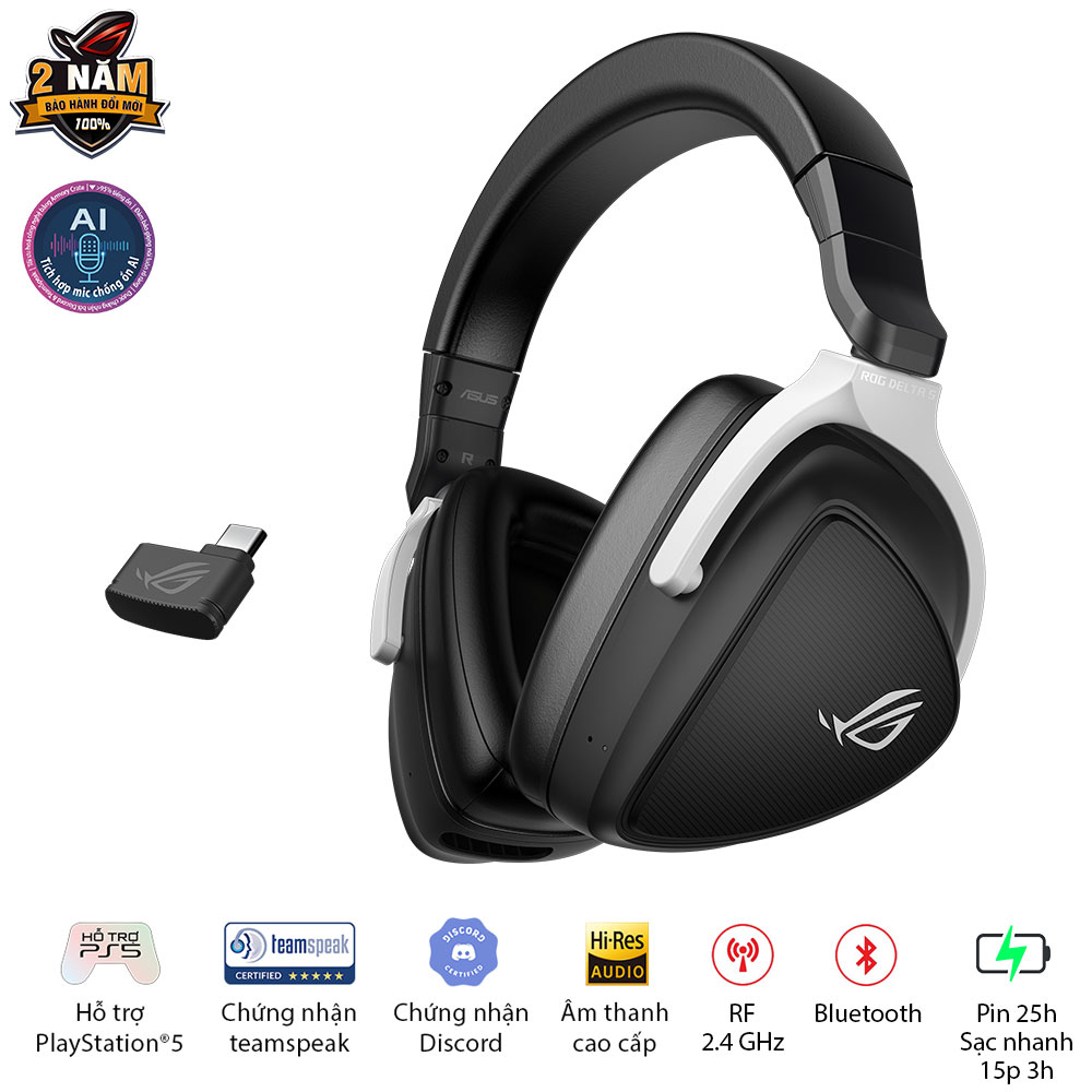 TAI NGHE GAMING ASUS ROG DELTA S WIRELESS