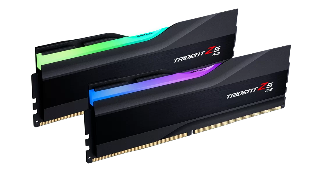 RAM Desktop DDR5 32GB (2x16GB) 5600Mhz GSKILL Trident Z5 RGB Black (F5-5600J4040C16GX2-TZ5RK)