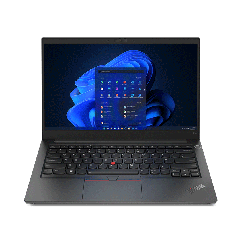 Laptop Lenovo ThinkPad E14 Gen 4 (21E300DQVA) (Intel Core i5-1235U, Ram 8GB, SSD 256GB, màn hình 14 inch FHD, vỏ nhôm màu đen, bản lể mở 180 độ)