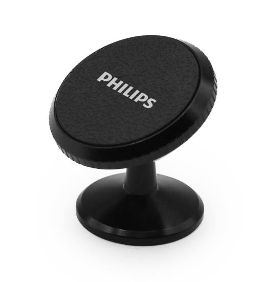 Đế giữ điện thoại nam châm trên ô tô Philips DLK9215, Vỏ nhôm, Xoay 360 độ