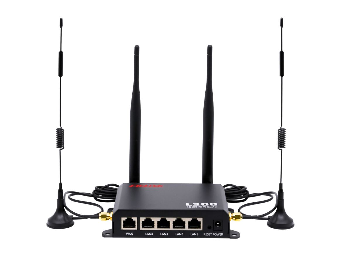Router WiFi APTEK L300, 2 Ăng-ten 2.4GHz, 2 Ăng-ten 4G/LTE, Chuẩn N 300Mbps