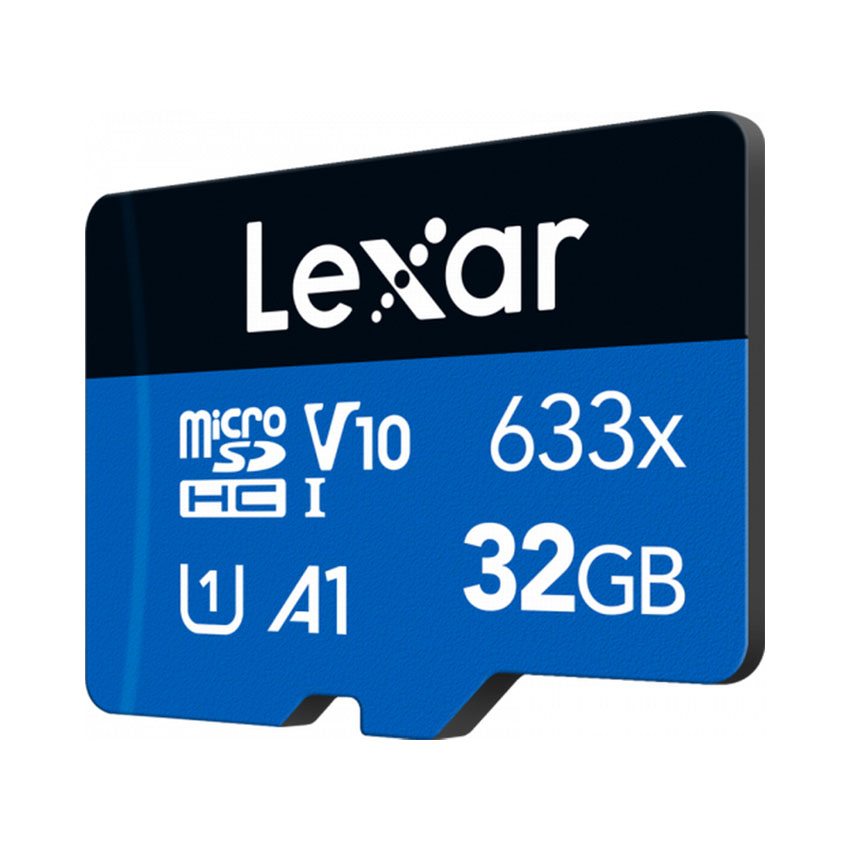 THẺ NHỚ MICROSDHC 32GB LEXAR 633X CLASS 10, U1, V10, A1, 100MB/S, NO ADAPTER (LMS0633032G-BNNNG)