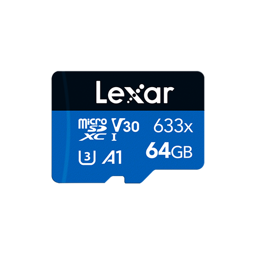 THẺ NHỚ MICROSDXC 64GB LEXAR 633X UHS-I 100MB/S (LMS0633064G-BNNNG) CLASS 10, U3, V30, A1