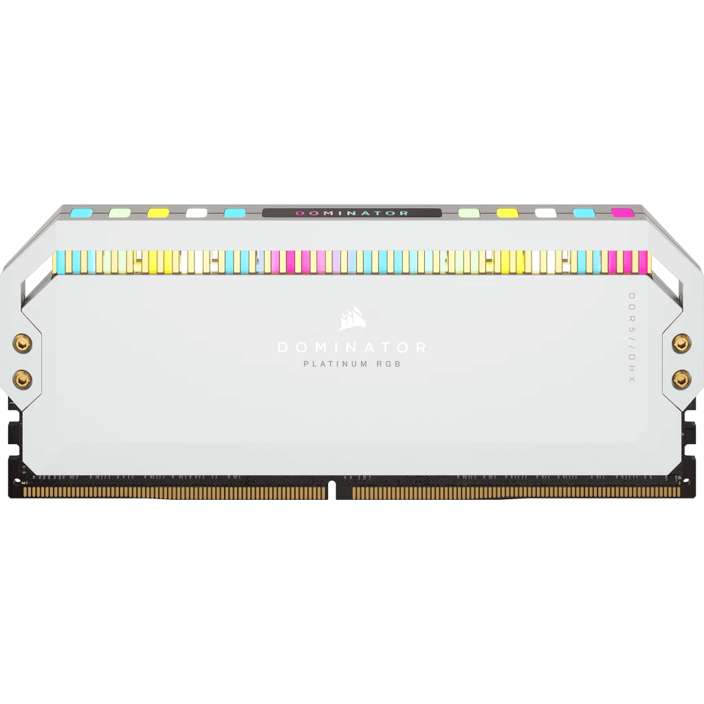 Ram Desktop DDR5 32GB (1x32GB) 5600Mhz Corsair DOMINATOR Platinum RGB White (CMT64GX5M2B5600C40W - 1 thanh)