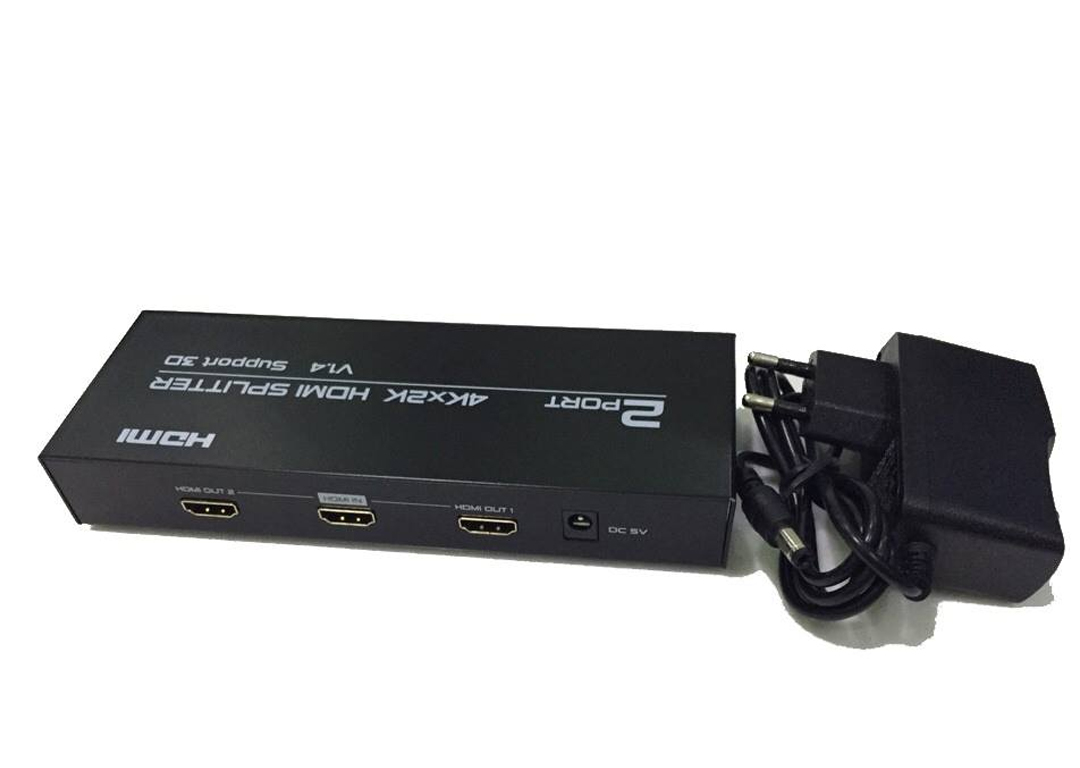 BỘ CHIA CỔNG HDMI TỪ 1 RA 2 FJGEAR HD-4K-102 (1 IN 2 OUT, HDMI 11.4/4K/3D)