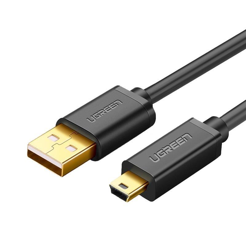 CÁP MINI USB UGREEN SANG USB 2.0 1.5M 10385 (2 ĐẦU MẠ VÀNG)