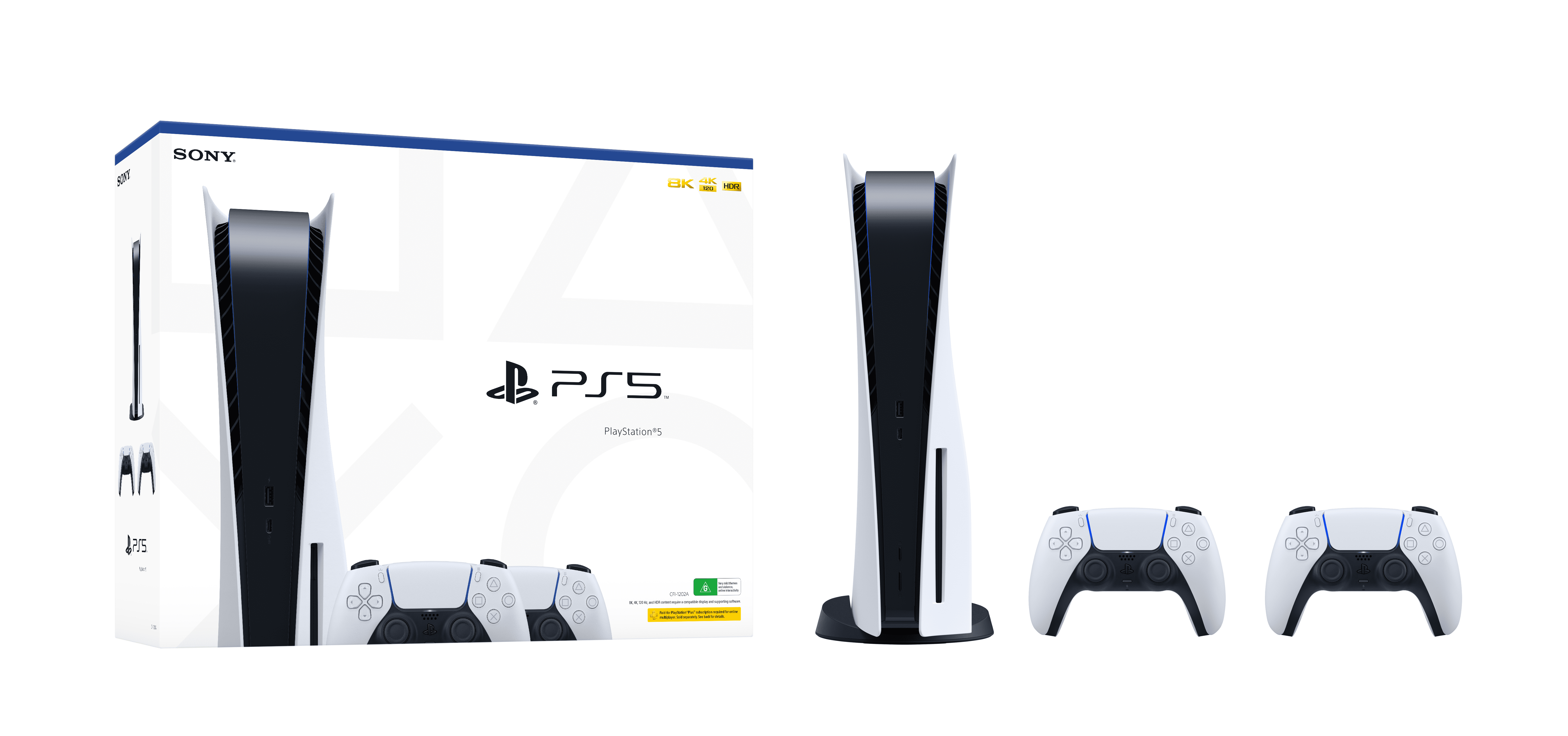 Bộ Máy Chơi Game Sony Playstation 5 (PS5) Standard ASIA-00441, 2 tay cầm Dual Sense, Hàng chính hãng
