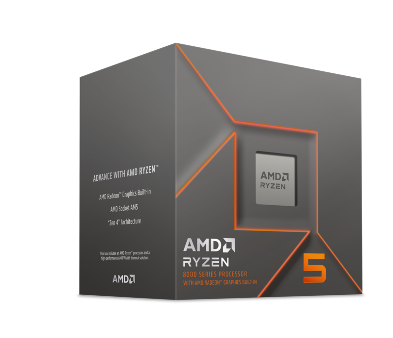 CPU AMD RYZEN 5 8500G (3.5GHZ UP TO 5.0GHZ, 6 NHÂN 12 LUỒNG, 22MB CACHE, 65W, SOCKET AM5, RADEON 740M)