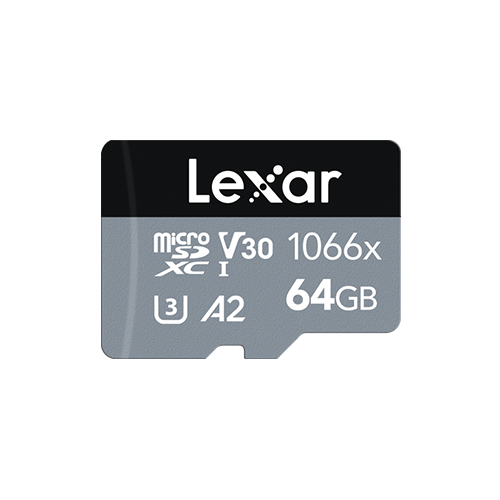 Thẻ nhớ MicroSDXC 64GB LEXAR 1066x SILVER Series 160MB/s (LMS1066064G-BNANG) UHS-I, U3, V30, A2