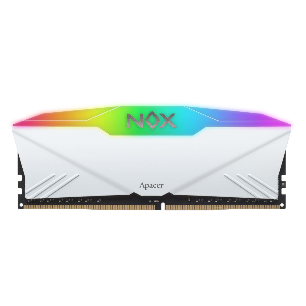 RAM DESKTOP DDR4 APACER NOX RGB 8GB 3200MHZ AURA2 WHITE (AH4U08G32C28YNWAA-1)