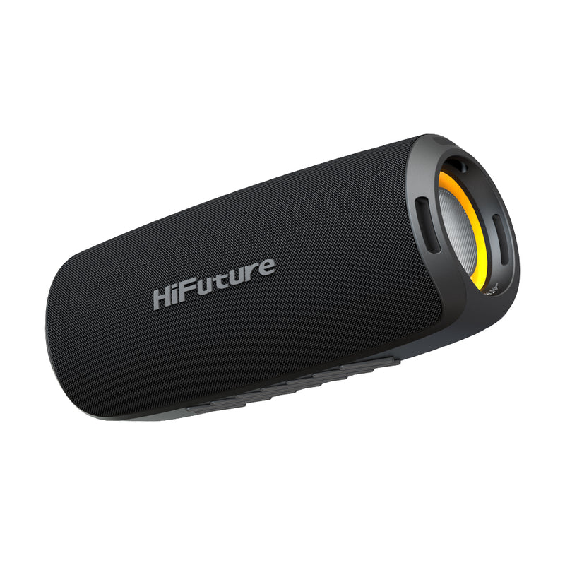 Loa di động HiFuture Gravity Black (45W, Bluetooth 5.3, Pin 8 giờ, IPX7, LED RGB 2 đầu)