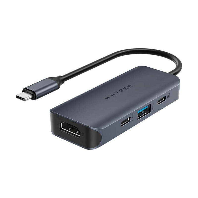 Đầu Chuyển USB-C 4IN1 HYPERDRIVE NEXT (HD4001GL) (HDMI-4K, 60Hz, USB-A, 2xUSB-C)
