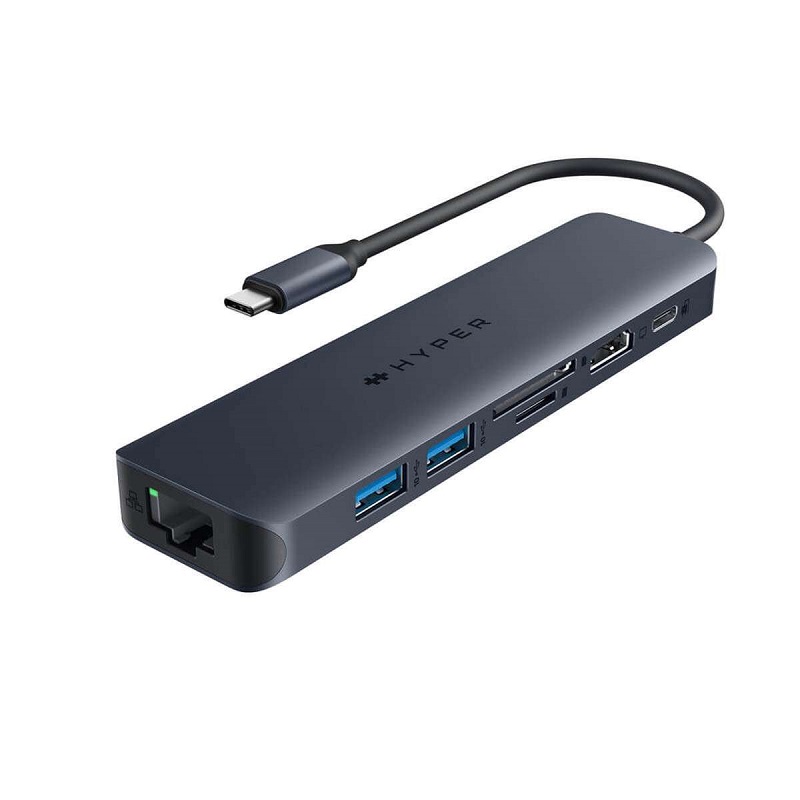 Đầu chuyển USB-C 7IN1 HYPERDRIVE NEXT (HD4003GL) (HDMI 4K, 60Hz, 2xUSB-A, SD/MSD, LAN, USB-C)