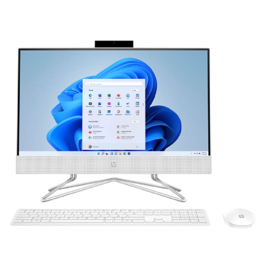 Máy Tính All In One HP 22 DD2043D (9A8J8PA) (Intel Core I5-1235U, RAM 8GB, SSD 512GB, Intel UHD Graphics, Màn Hình 21.5inch FullHD, Windows 11, Màu Trắng)