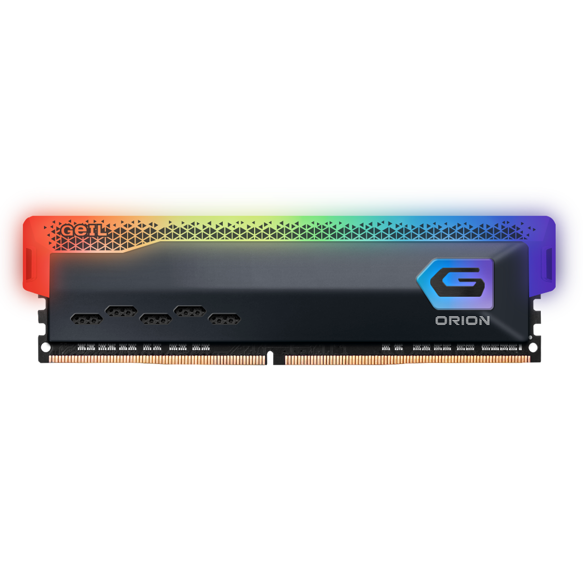 RAM Desktop DDR4 16GB 3200MHz GEIL Orion RGB Titanium Gray (GOSG416GB3200C16BSC)